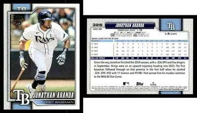 2026 Topps JONATHAN ARANDA #326 [Base] Tampa Bay Rays