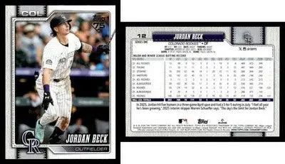 2026 Topps JORDAN BECK #12 [Base] Colorado Rockies