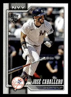 2026 Topps José Caballero #88 New York Yankees - Baseball Card Single