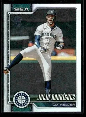 2026 Topps Julio Rodríguez #146 Rainbow Foil Seattle Mariners - Baseball Card Single