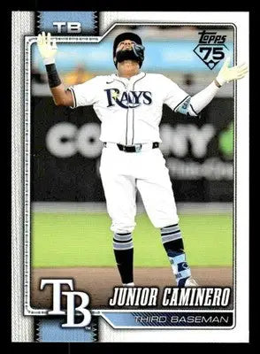 2026 Topps Junior Caminero #328 Tampa Bay Rays - Baseball Card Single