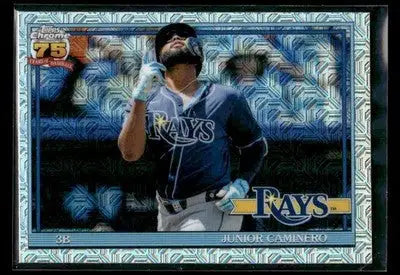 2026 Topps Junior Caminero #91C-2 1991 Topps 35th Anniv Chrome Tampa Bay Rays - Baseball Card Single