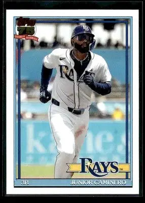 2026 Topps Junior Caminero #T91-62 1991 Topps 35th Anniv Tampa Bay Rays - Baseball Card Single