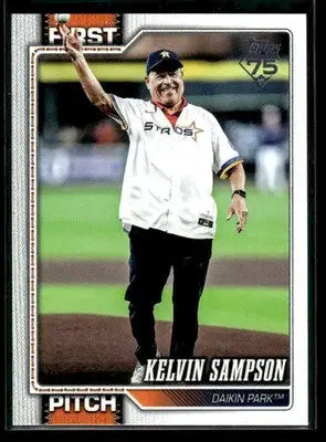 2026 Topps Kelvin Sampson #FP-2 First Pitch Houston Astros - Baseball Card Single