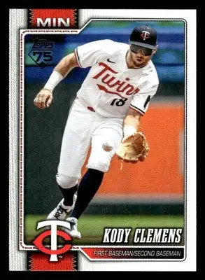 2026 Topps Kody Clemens #85 Minnesota Twins - Baseball Card Single