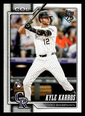 2026 Topps Kyle Karros #334 RC Colorado Rockies - Baseball Card Single