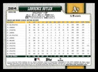 2026 Topps Lawrence Butler #324 Athletics - Baseball Card Single