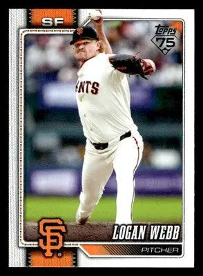 2026 Topps Logan Webb #69 San Francisco Giants - Baseball Card Single