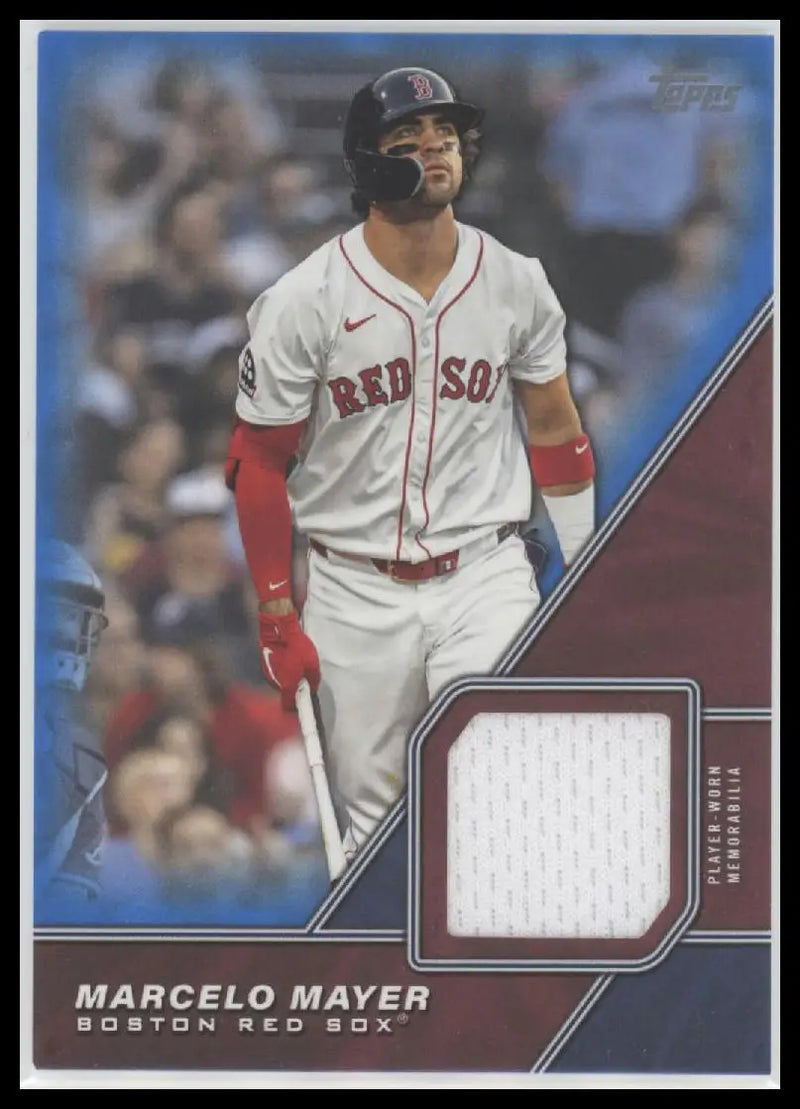 2026 Topps Marcelo Mayer #MLM-MMA Major League Mat Relics Blue #/150 Red Sox - Baseball Card Single