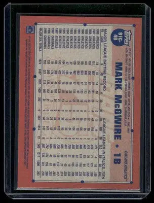 2026 Topps Mark McGwire #91C-49 Silver Mojo Baseball - Baseball Card Single