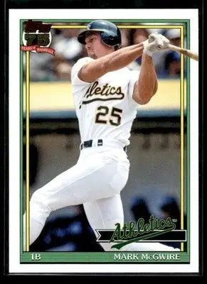 2026 Topps Mark McGwire #T91-44 1991 Topps 35th Anniversary Oakland Athletics - Baseball Card Single