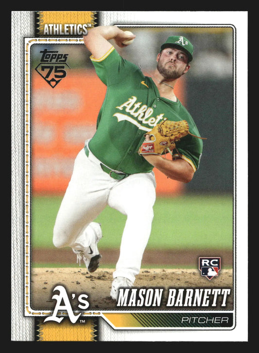 2026 Topps Mason Barnett #273 Athletics RC - Baseball Card Single
