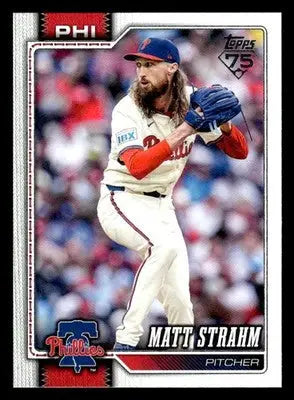 2026 Topps Matt Strahm #298 Philadelphia Phillies - Baseball Card Single