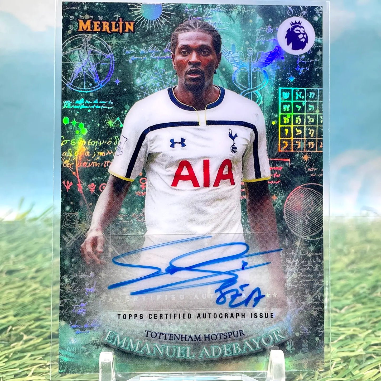 2026 Topps Merlin EPL Emmanuel Adebayor Enchanted Pen Auto Spurs EP-EA