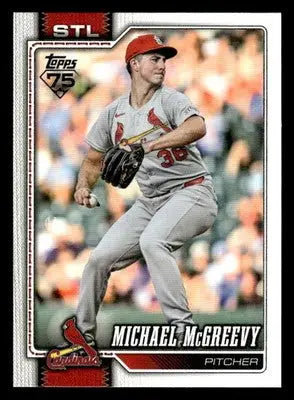 2026 Topps Michael McGreevy #161 St. Louis Cardinals - Baseball Card Single
