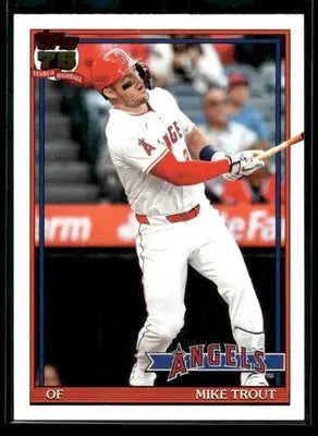 2026 Topps Mike Trout #T91-1 1991 Topps 35th Anniversary Los Angeles Angels - Baseball Card Single