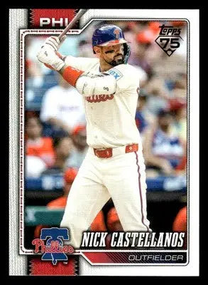 2026 Topps Nick Castellanos #17 Philadelphia Phillies - Baseball Card Single