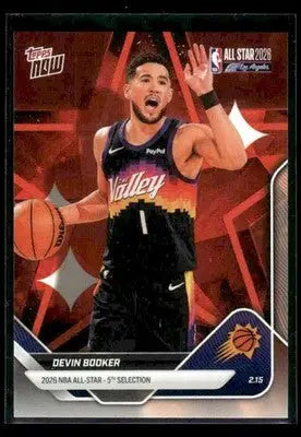 2026 Topps Now All-Star Game Devin Booker #AS24 PR 4967 Phoenix Suns - Basketball Card Single