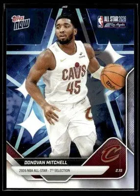 2026 Topps Now All-Star Game Donovan Mitchell #AS10 PR 4967 Cleveland Cavaliers - Basketball Card Single
