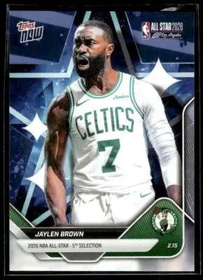 2026 Topps Now All-Star Game Jaylen Brown #AS22 PR 4967 Boston Celtics - Basketball Card Single