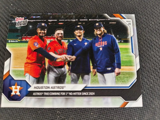 2026 Topps Now MLB #245 Houston Astros No-Hitter IN HAND READY TO SHIP!! - Baseball Card Single