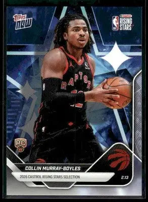 2026 Topps Now Rising Stars Collin Murray-Boyles #RS13 PR 7287 RC Raptors - Basketball Card Single