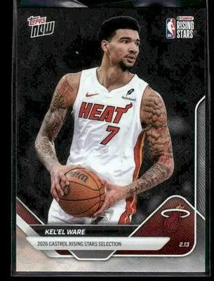 2026 Topps Now Rising Stars Kel’El Ware #RS8 Rising Stars Foil Parallel SP Heat