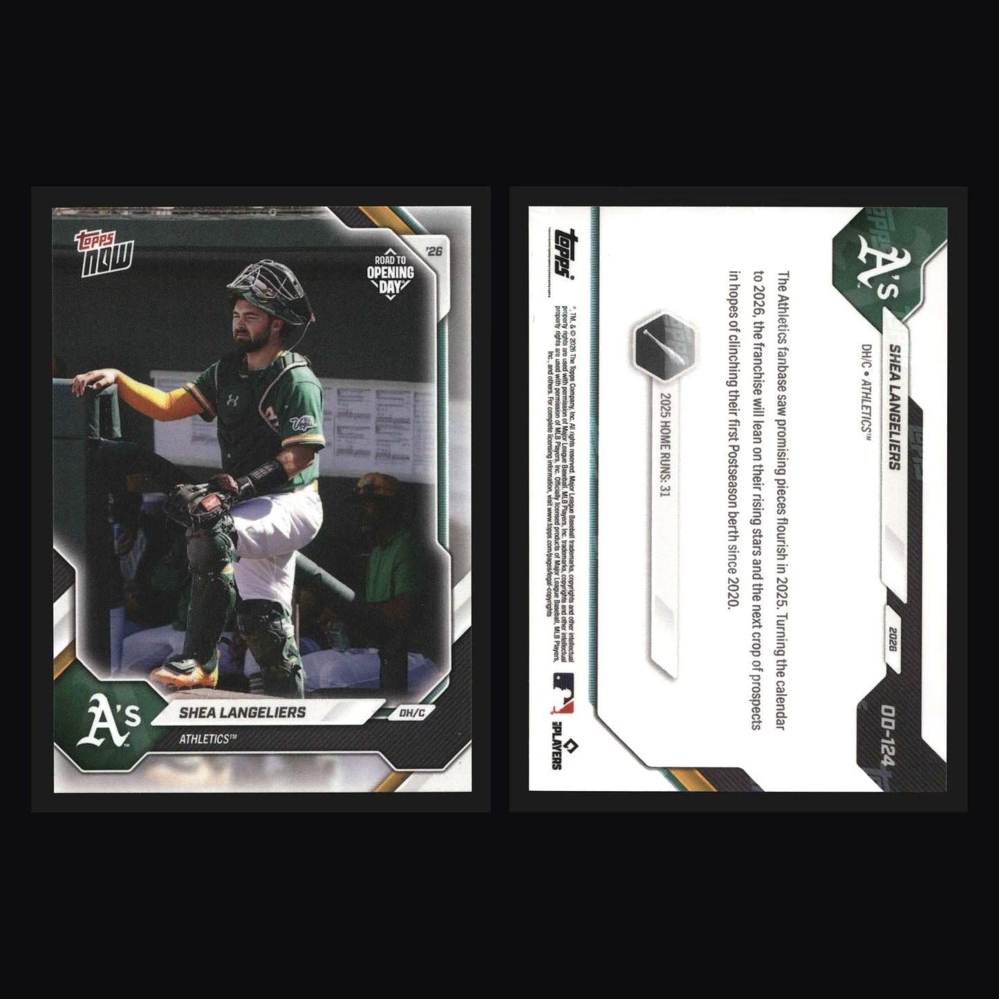 2026 Topps NOW Road to Opening Day #OD-124 Shea Langeliers