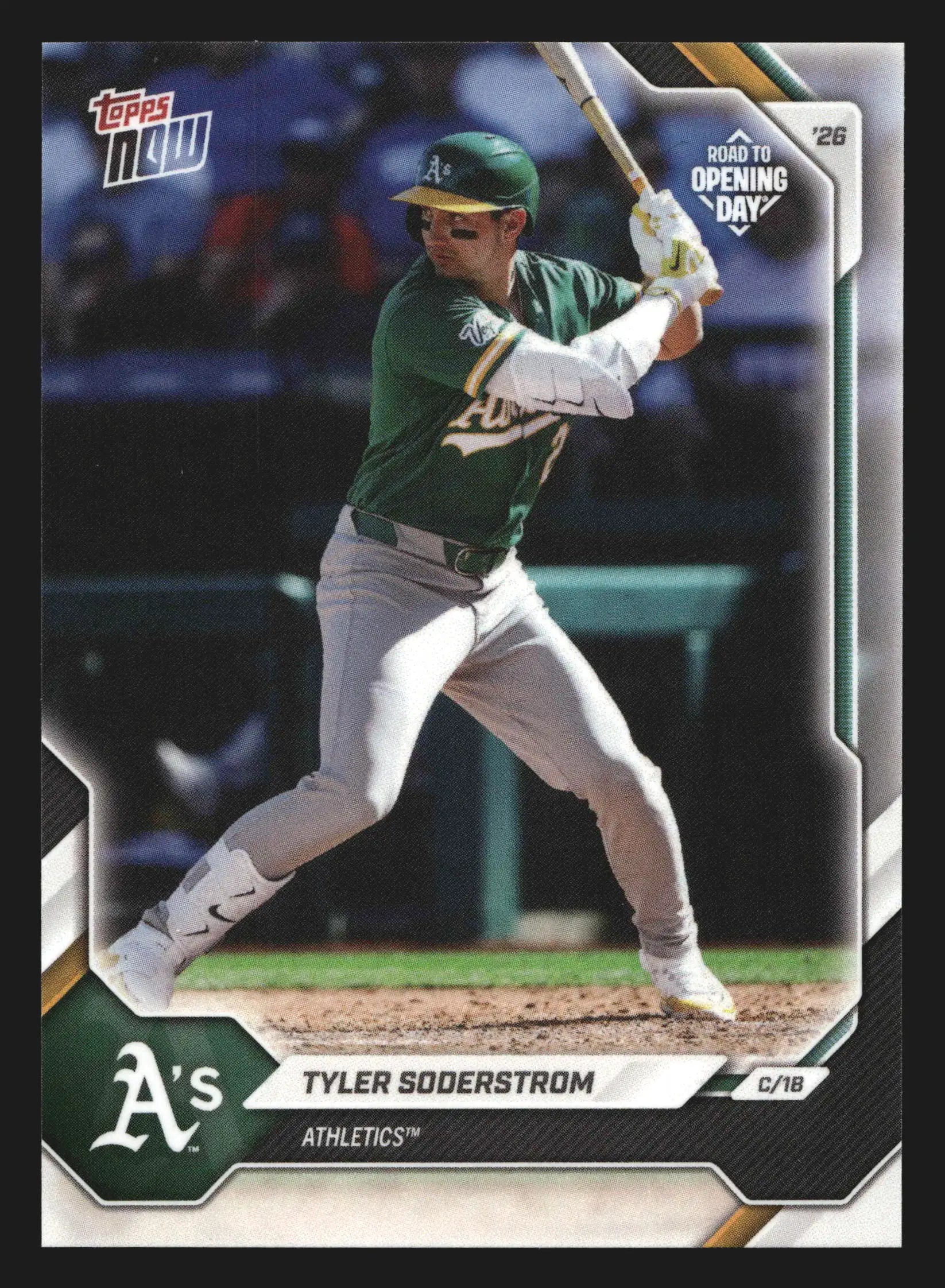 2026 Topps NOW Road to Opening Day #OD-129 Tyler Soderstrom Athletics - Baseball Card Single