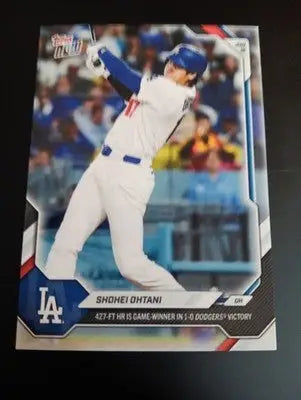2026 Topps NOW - Shohei Ohtani. 427-foot HR. Los Angeles Dodgers #341. NRMT+ - Baseball Card Single