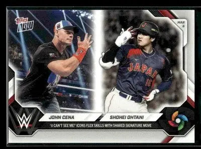 2026 Topps Now World Baseball Classic John Cena / Shohei Ohtani #WBCO Japan