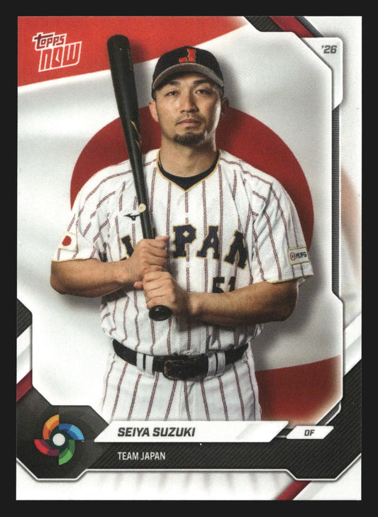 2026 Topps NOW World Baseball Classic #JP02 Seiya Suzuki Japan - Baseball Card Single