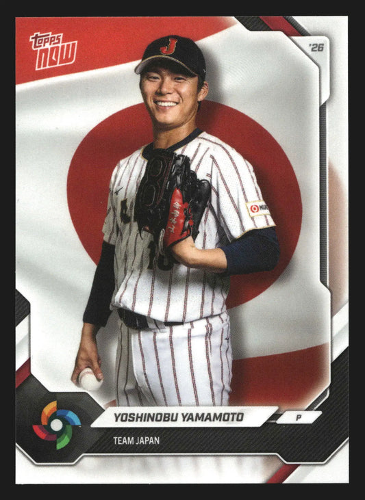 2026 Topps NOW World Baseball Classic #JP03 Yoshinobu Yamamoto Japan - Baseball Card Single