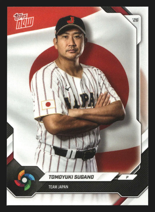 2026 Topps NOW World Baseball Classic #JP08 Tomoyuki Sugano Japan - Baseball Card Single
