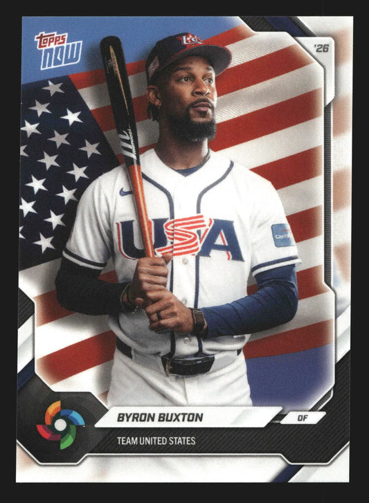 2026 Topps NOW World Baseball Classic #USA09 Byron Buxton USA - Baseball Card Single