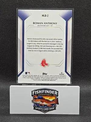 2026 Topps Official Collector Kit-Roman Anthony-Boston Red Sox-Rookie RC-MLB-2 - Baseball Card Single