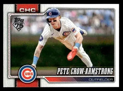 2026 Topps Pete Crow-Armstrong #196 Chicago Cubs - Baseball Card Single