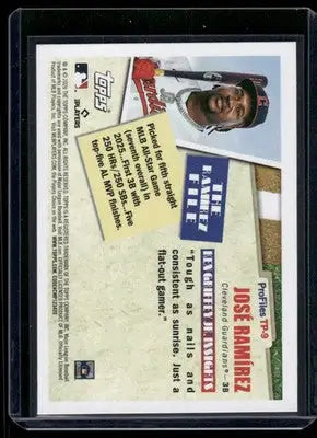 2026 Topps Profiles by Ken Griffey Jr. José Ramírez #TP-9 Baseball - Baseball Card Single