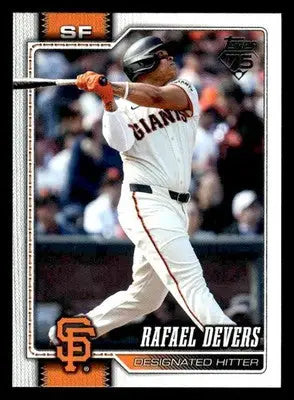 2026 Topps Rafael Devers #219 San Francisco Giants - Baseball Card Single