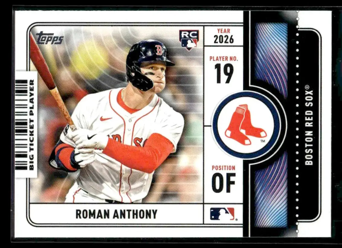2026 Topps Roman Anthony #BTP-23 Big Ticket Players Boston Red Sox - Baseball Card Single