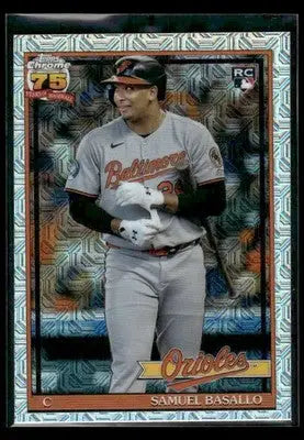 2026 Topps Samuel Basallo #91C-30 1991 Topps 35th Anniv Chrome Baltimore Orioles - Baseball Card Single