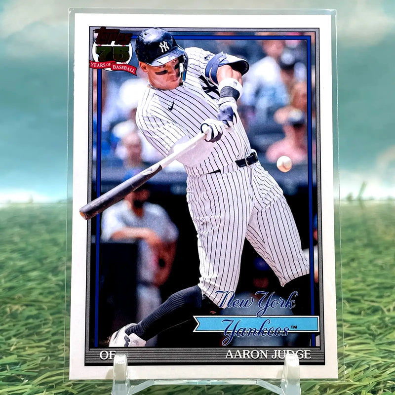 2026 Topps Series 1 1991 Topps Baseball Yankees Aaron Judge #T91-34 KM48 - Baseball Card Single