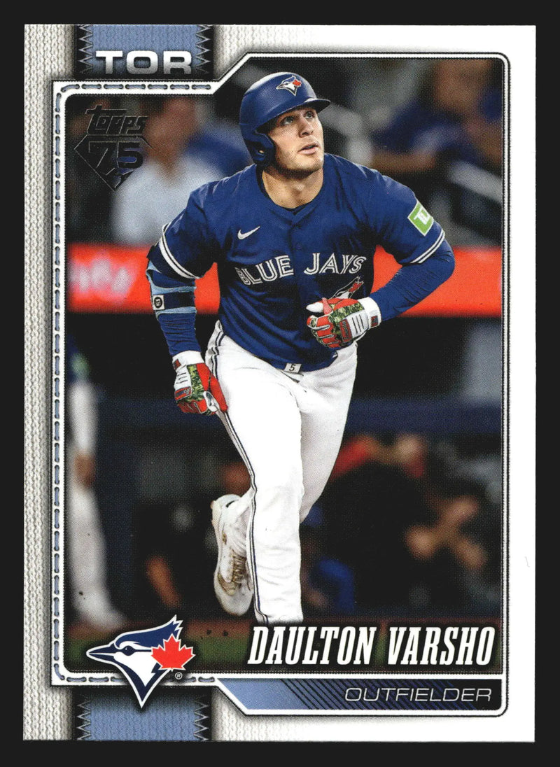 2026 Topps Series 1 #2 Daulton Varsho Toronto Blue Jays
