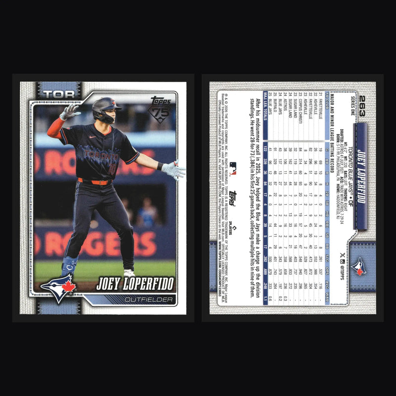 2026 Topps Series 1 #263 Joey Loperfido Toronto Blue Jays