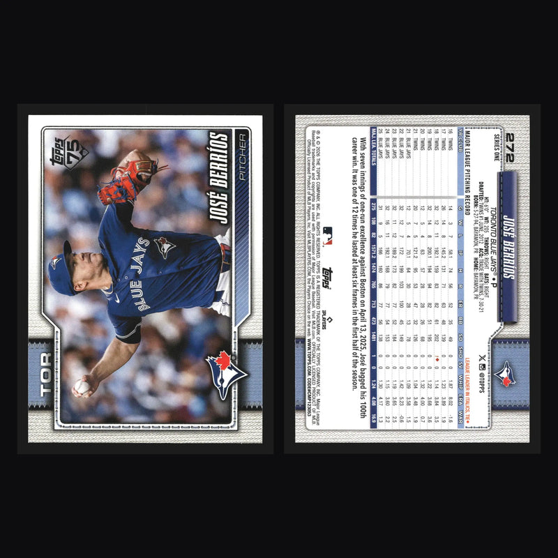 2026 Topps Series 1 #272 Jose Berrios Toronto Blue Jays - Baseball Card Single