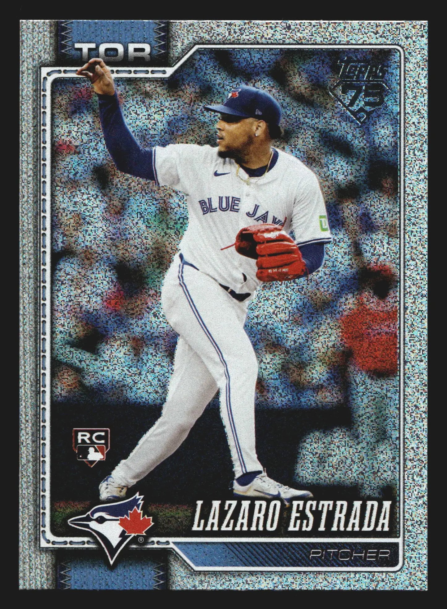 2026 Topps Series 1 #299 Lazaro Estrada Sandglitter Blue Jays RC