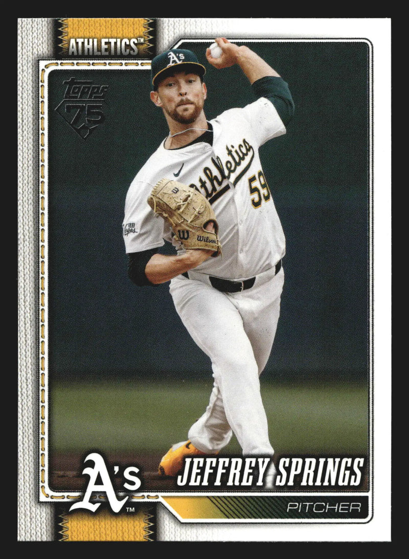 2026 Topps Series 1 #87 Jeffrey Springs Athletics - Baseball Card Single