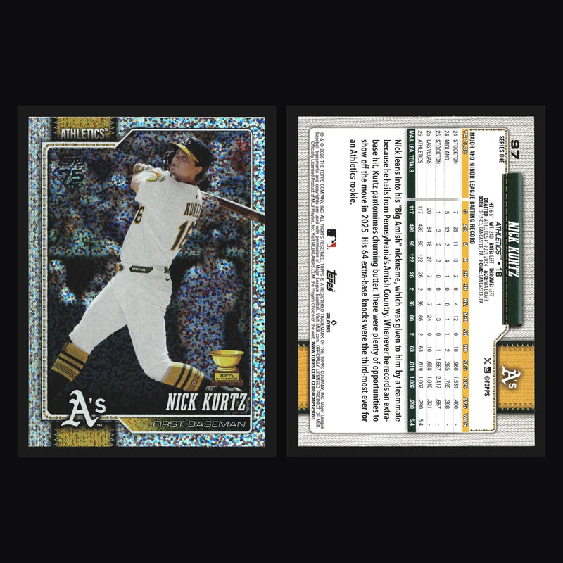 2026 Topps Series 1 #97 Nick Kurtz Sandglitter Athletics