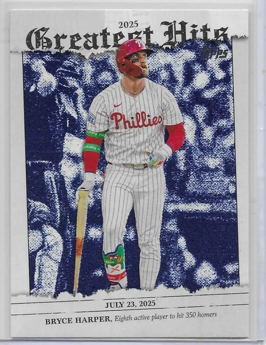 2026 Topps Series 1 Baseball - Bryce Harper GH-10 - 2025 Greatest Hits (A-24)