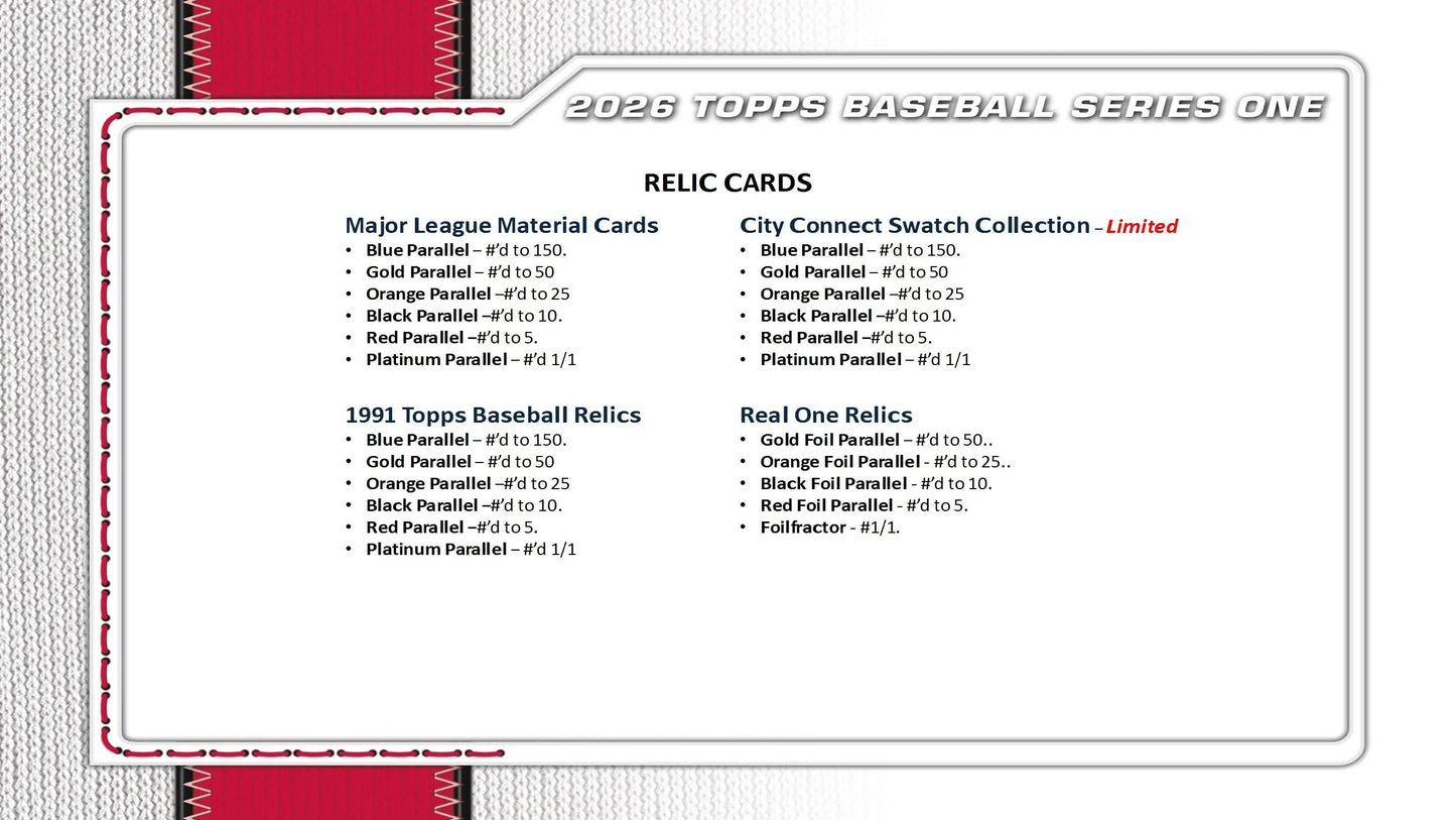 2026 Topps Series 1 Baseball Value Pack - Baseball Card Box